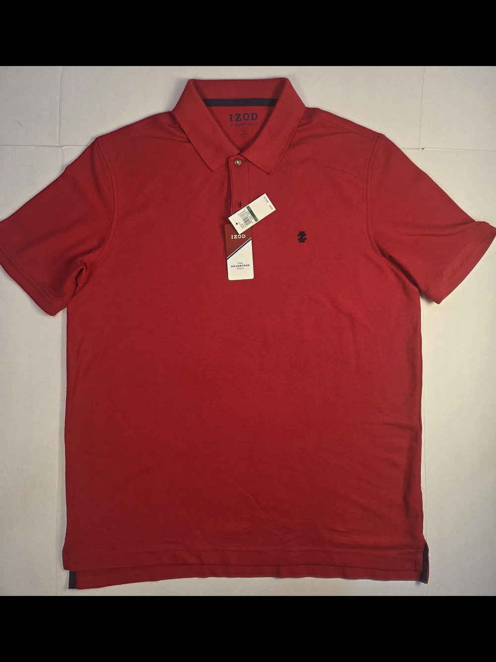 Izod Men's Red Short-Sleeve Polo